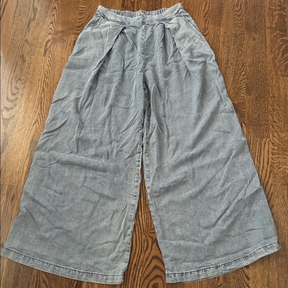 Wishlist denim tencel pull on wide leg jeans medium - Picture 1 of 9